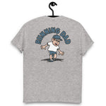 Running Brown Hair Light Skin Tone Glasses Stubble Dad T-Shirt