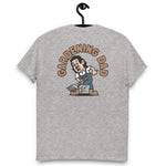 Gardening Black Hair Light Skin Tone No-Glasses Long Moustache Dad T-Shirt