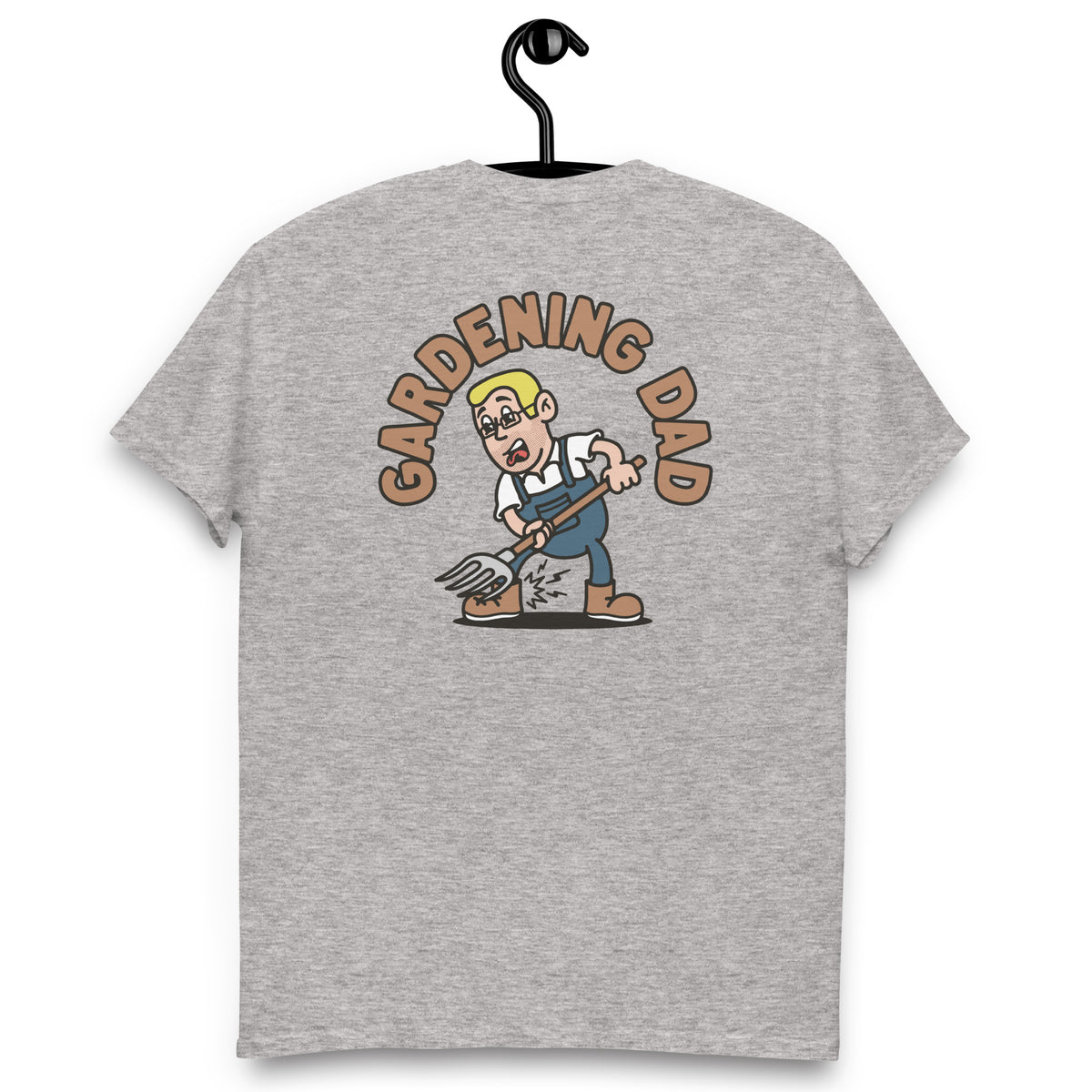 Gardening Blond Hair Light Skin Tone Glasses Short Stubble Dad T-Shirt