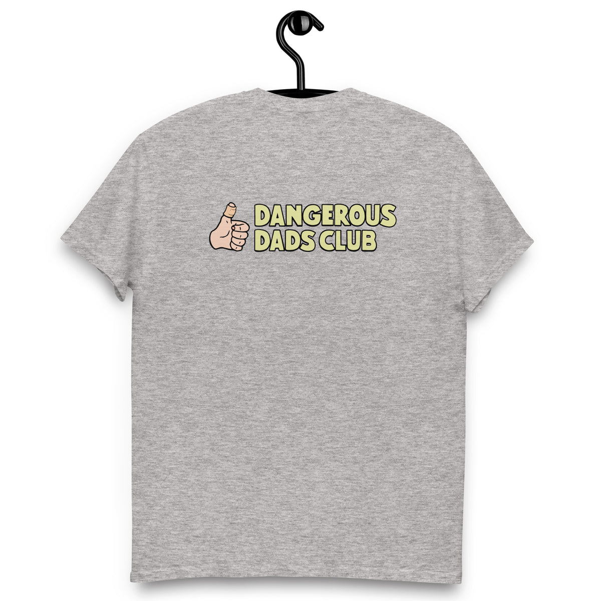 Dangerous Dads Club T-Shirt - yellow logo with light thumb