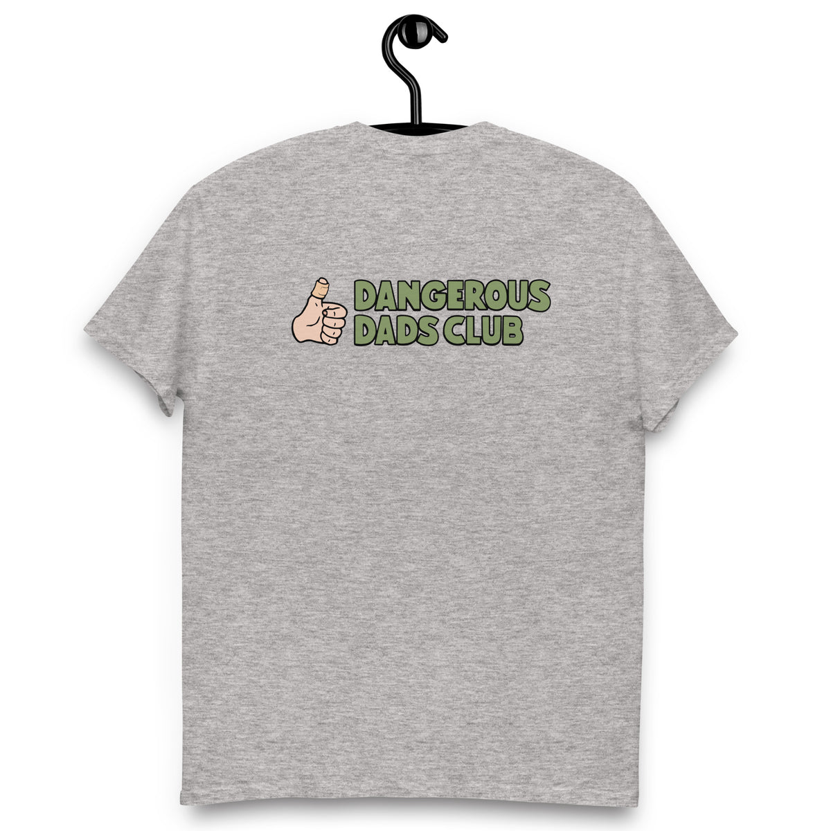 Dangerous Dads Club T-Shirt - Green logo with light thumb