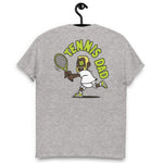 Tennis Blond Hair Dark Skin Tone No-Glasses Short Beard Dad T-Shirt