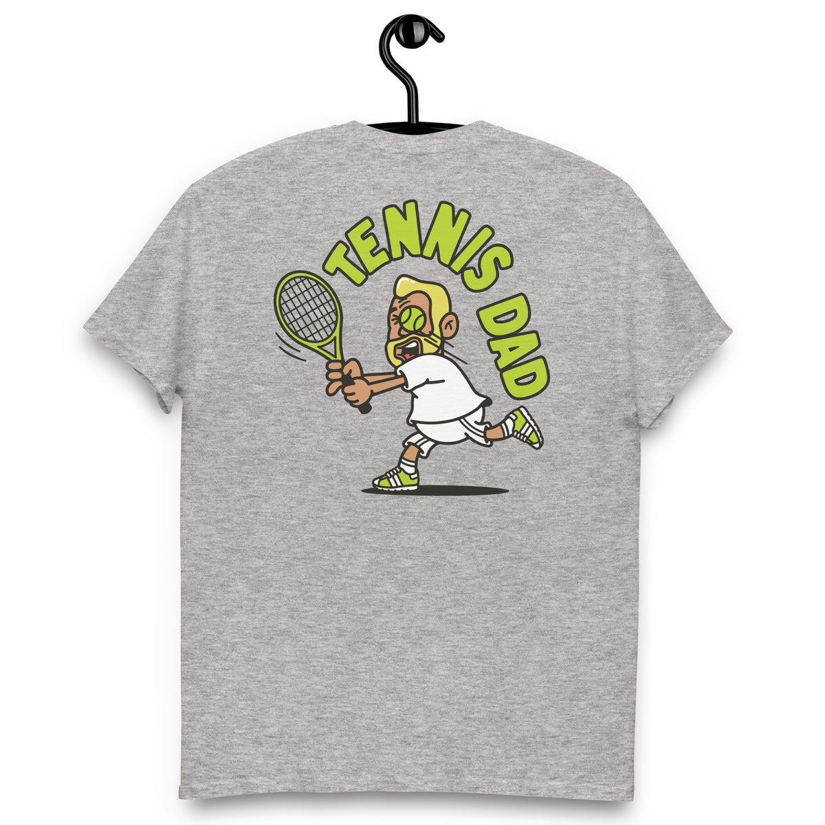 Tennis Blond Hair Tan Skin Tone No-Glasses Medium Beard Dad T-Shirt