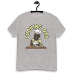 Cooking Black Hair Dark Skin Tone Glasses Beard Dad T-Shirt
