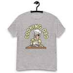 Cooking Black Hair Light Skin Tone No-Glasses Moustache Dad T-Shirt