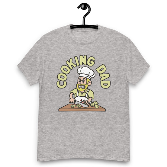 Cooking Blond Hair Light Skin Tone No-Glasses Beard Dad T-Shirt