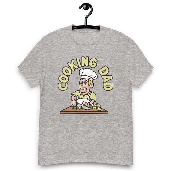 Cooking Blond Hair Light Skin Tone No-Glasses Stubble Dad T-Shirt