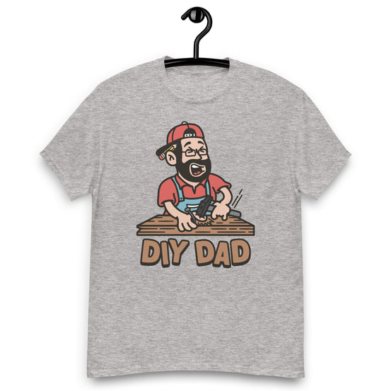 DIY Black Hair Light Skin Tone Glasses Beard Dad T-Shirt