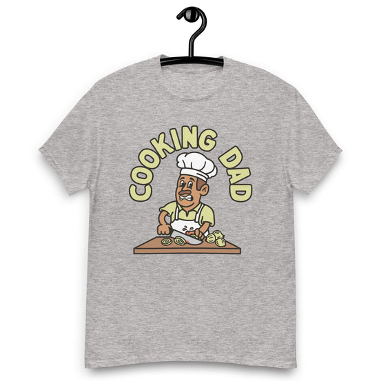 Cooking Brown Hair Tan Skin Tone No-Glasses Moustache Dad T-Shirt