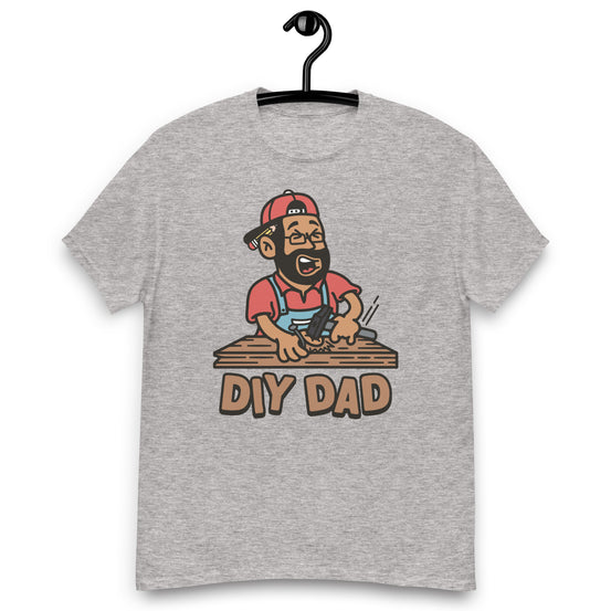 DIY Black Hair Tan Skin Tone Glasses Beard Dad T-Shirt