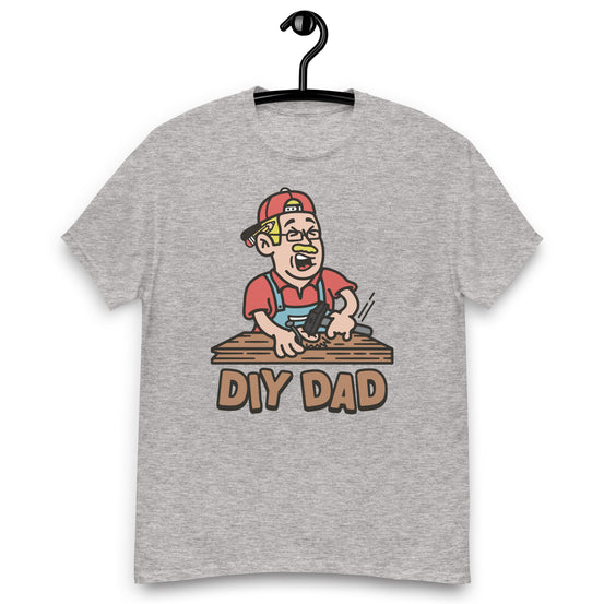 DIY Blond Hair Light Skin Tone Glasses Moustache Dad T-Shirt