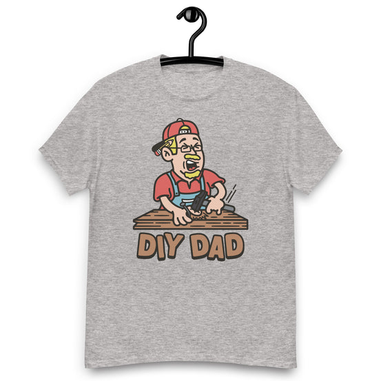 DIY Blond Hair Light Skin Tone Glasses Moustache & Chin Beard Dad T-Shirt