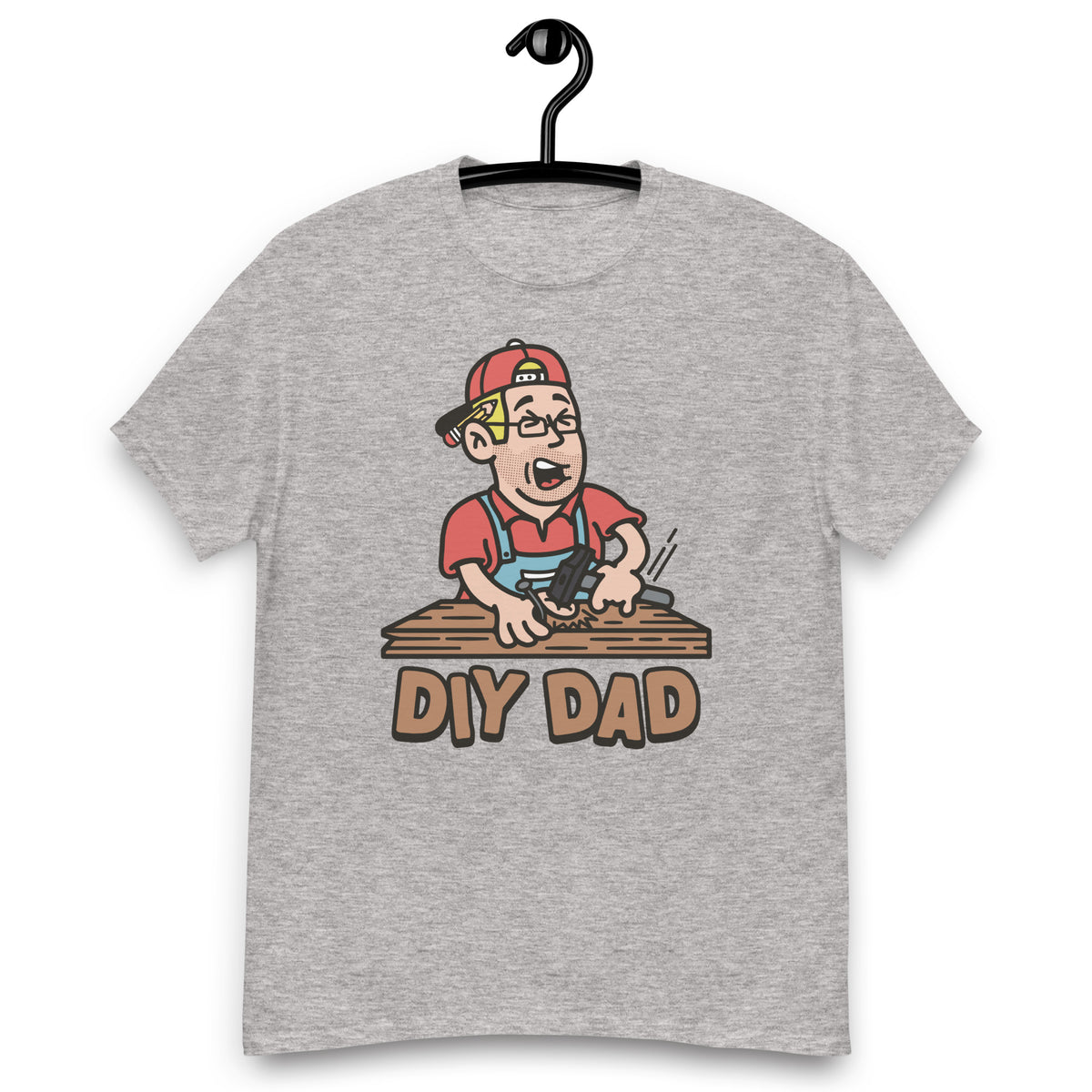 DIY Blond Hair Light Skin Tone Glasses Stubble Dad T-Shirt