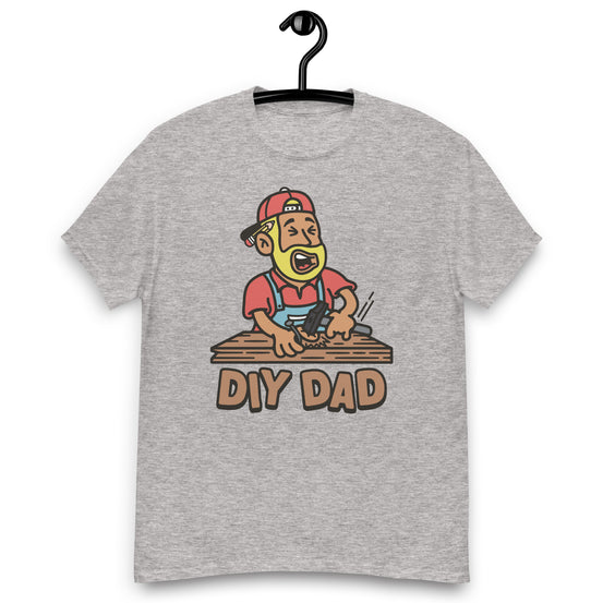 DIY Blond Hair Tan Skin Tone No-Glasses Beard Dad T-Shirt