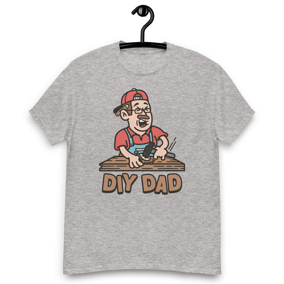 DIY Brown Hair Light Skin Tone Glasses Moustache Dad T-Shirt