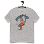 Fishing Blond Hair Tan Skin Tone No-Glasses Stubble Dad T-Shirt