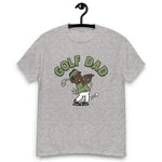 Golf Black Hair Dark Skin Tone No-Glasses Stubble Dad T-Shirt