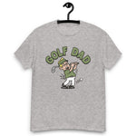 Golf Blond Hair Light Skin Tone Glasses Stubble Dad T-Shirt
