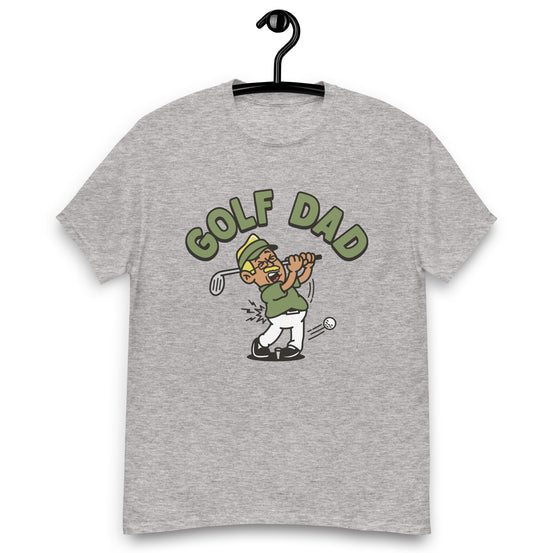 Golf Blond Hair Tan Skin Tone Glasses Moustache Dad T-Shirt