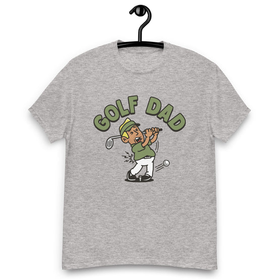 Golf Blond Hair Tan Skin Tone No-Glasses Stubble Dad T-Shirt