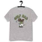 Golf Brown Hair Dark Skin Tone Glasses Beard Dad T-Shirt