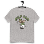 Golf Brown Hair Light Skin Tone No-Glasses Beard Dad T-Shirt