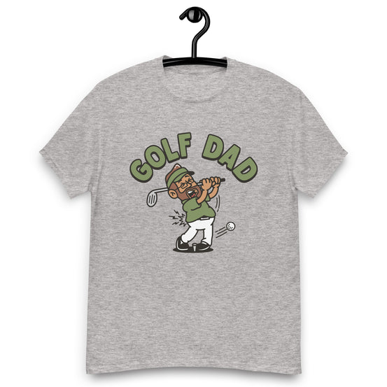 Golf Brown Hair Tan Skin Tone Glasses Beard Dad T-Shirt