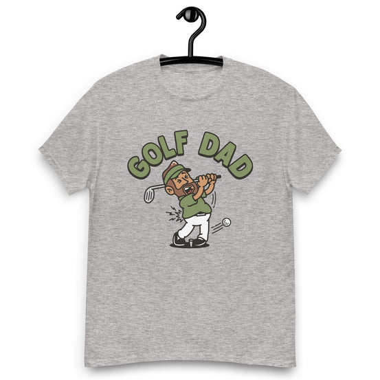 Golf Brown Hair Tan Skin Tone No-Glasses Beard Dad T-Shirt