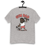 Gym Black Hair Dark Skin Tone Glasses Long Beard Dad T-Shirt