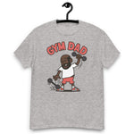 Gym Black Hair Dark Skin Tone No-Glasses Bald Beard Dad T-Shirt