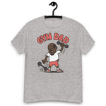 Gym Black Hair Dark Skin Tone No-Glasses Bald Moustache & Chin Beard Dad T-Shirt
