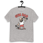 Gym Black Hair Light Skin Tone Glasses Bald Beard Dad T-Shirt