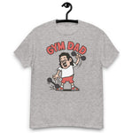 Gym Black Hair Light Skin Tone Glasses Long Moustache Dad T-Shirt