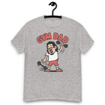 Gym Black Hair Light Skin Tone Glasses Long Moustache & Chin Beard Dad T-Shirt