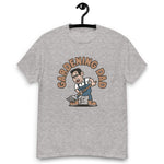 Gardening Black Hair Light Skin Tone Glasses Short Stubble Dad T-Shirt