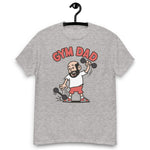Gym Black Hair Light Skin Tone No-Glasses Bald Beard Dad T-Shirt