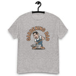 Gardening Black Hair Light Skin Tone No-Glasses Short Stubble Dad T-Shirt