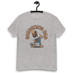 Gardening Black Hair Tan Skin Tone Glasses Bald Beard Dad T-Shirt