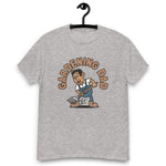 Gardening Black Hair Tan Skin Tone No-Glasses Medium Stubble Dad T-Shirt