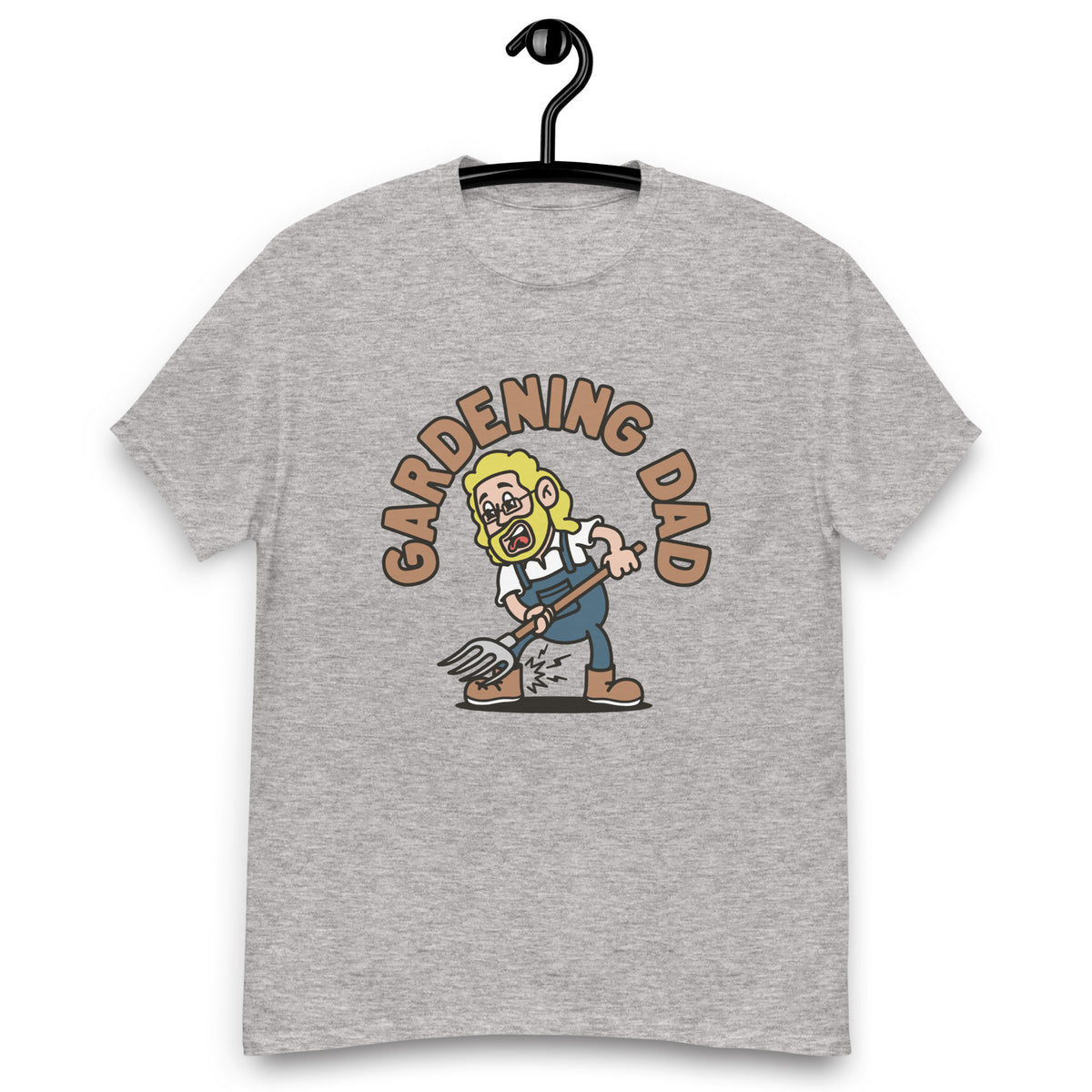 Gardening Blond Hair Light Skin Tone Glasses Long Beard Dad T-Shirt