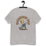 Gardening Blond Hair Light Skin Tone Glasses Short Moustache & Chin Beard Dad T-Shirt