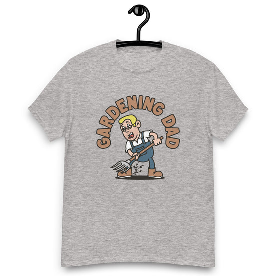 Gardening Blond Hair Light Skin Tone Glasses Short Stubble Dad T-Shirt