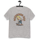 Gardening Blond Hair Light Skin Tone No-Glasses Long Moustache Dad T-Shirt