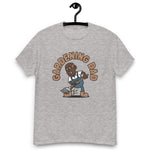 Gardening Brown Hair Dark Skin Tone No-Glasses Bald Moustache Dad T-Shirt