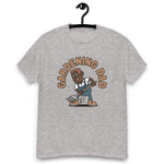 Gardening Brown Hair Dark Skin Tone No-Glasses Short Stubble Dad T-Shirt