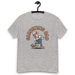 Gardening Brown Hair Light Skin Tone Glasses Bald Moustache Dad T-Shirt