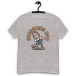 Gardening Brown Hair Light Skin Tone Glasses Long Stubble Dad T-Shirt