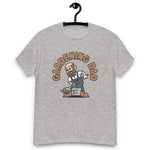 Gardening Brown Hair Light Skin Tone No-Glasses Bald Beard Dad T-Shirt