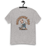 Gardening Brown Hair Light Skin Tone No-Glasses Bald Stubble Dad T-Shirt