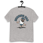 Running Black Hair Light Skin Tone Glasses Beard Dad T-Shirt